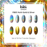 Multi Gold & Silver - Фолио за нокти - KiKi London Bulgaria