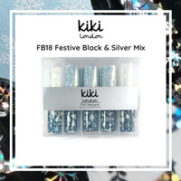 Festive Black & Silver Mix - Фолио за нокти - KiKi London Bulgaria